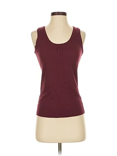 Pre-owned Talbots Active Tank Top In Burgundy