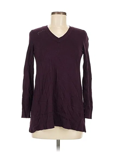 Pre-owned Dkny Jeans Pullover Sweater In Burgundy