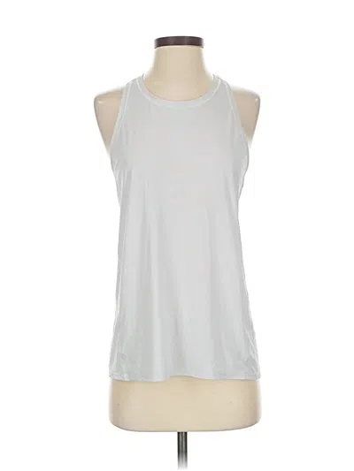 Pre-owned Athleta Sleeveless T-shirt In White