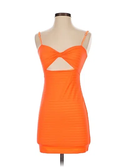 Pre-owned H:ours Casual Dress In Orange
