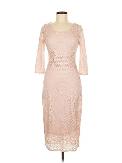 Pre-owned Bar Iii Cocktail Dress In Pink