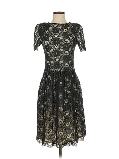 Pre-owned Mango Cocktail Dress In Black