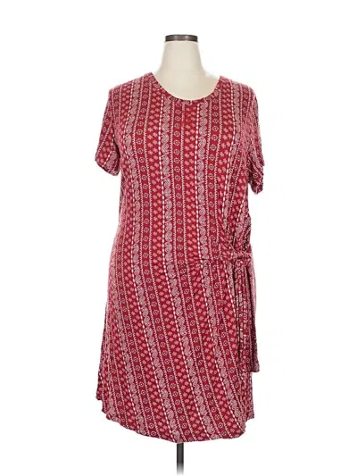 Pre-owned Live Well Active Casual Dress In Red