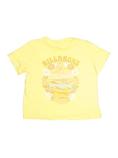 Pre-owned Billabong Kids' Short Sleeve T-shirt In Yellow