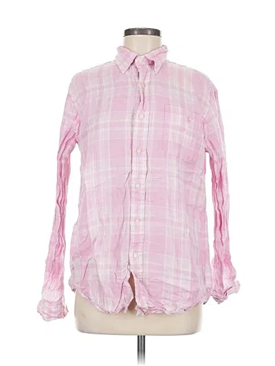 Pre-owned Ralph Lauren Long Sleeve Button Down Shirt In Pink