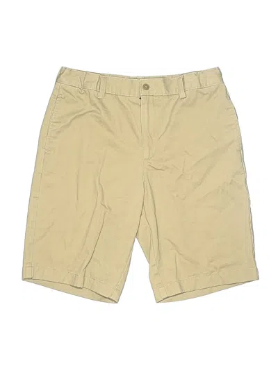 Pre-owned Lands' End Kids'  Khaki Shorts In Brown
