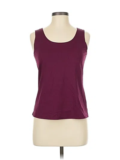 Pre-owned Chico's Active Tank Top In Burgundy