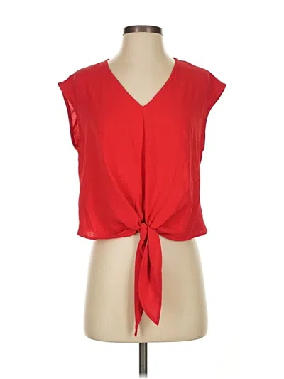 Pre-owned Fashion Sleeveless Blouse In Red