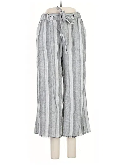 Pre-owned Caslon Linen Pants In Gray