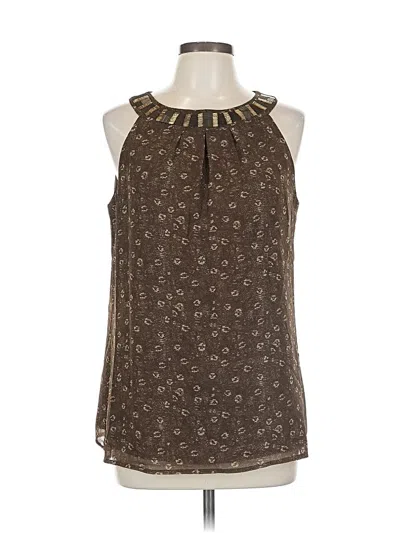 Pre-owned Banana Republic Heritage Collection Sleeveless Blouse In Brown
