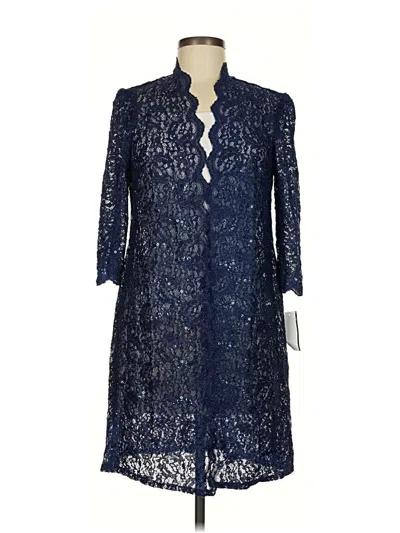 R & M Richards Cardigan Sweater In Blue