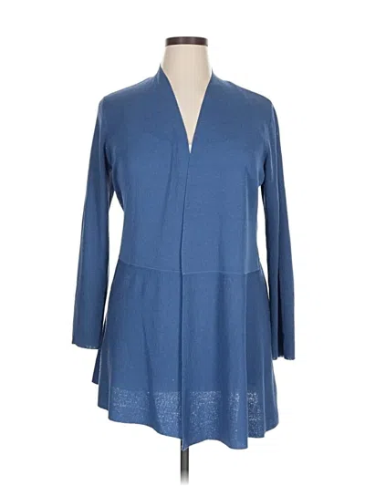 Pre-owned Anne Klein Cardigan Sweater In Blue