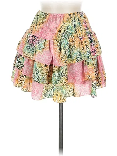 Pre-owned Unbranded Silk Skirt In Pink