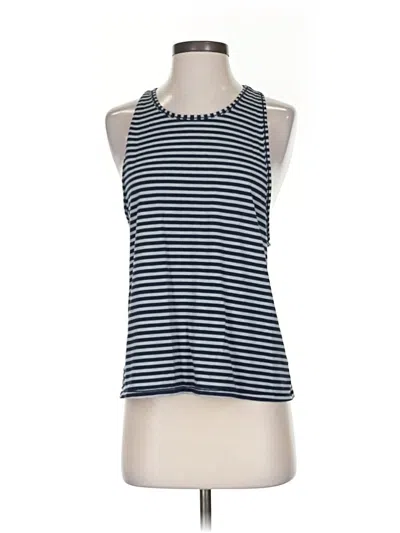 Pre-owned Athleta Tank Top Blue Halter Neckline Tops