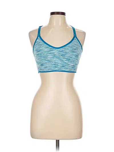 Pre-owned New Balance Sleeveless Top Blue Halter Neckline Tops