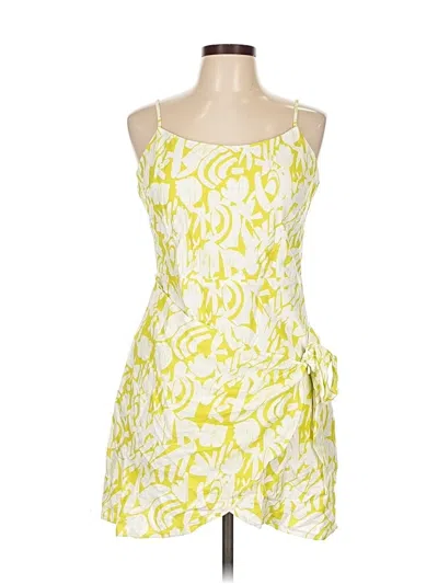 Pre-owned Lulus Cocktail Dress In Yellow