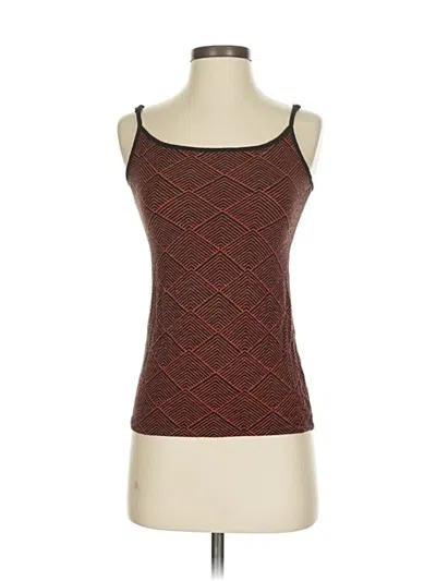 Pre-owned Ann Taylor Loft Tank Top Brown Square Neckline Tops