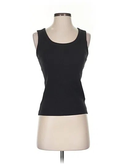 Pre-owned Uniqlo Tank Top Black Strapless Neckline Tops