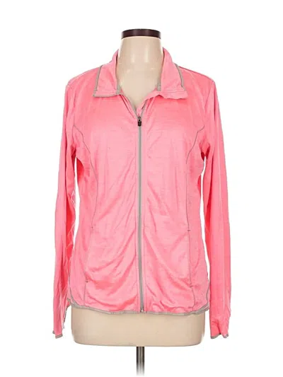 Pre-owned Danskin Now Track Jacket In Pink
