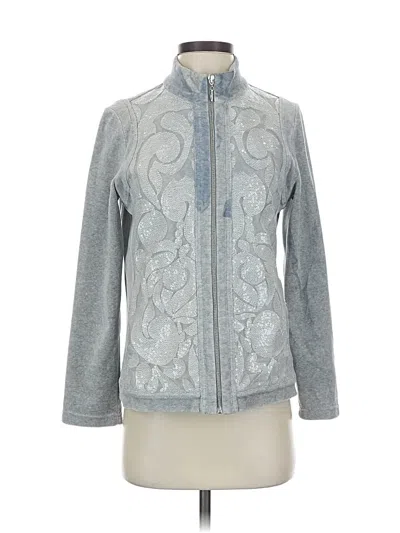 Pre-owned Zenergy By Chico's Jacket In Gray