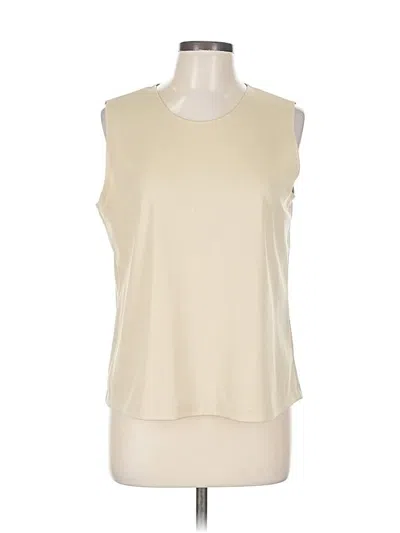 Pre-owned Impressions Sleeveless Blouse In White