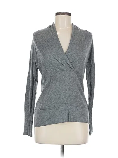 Pre-owned Banana Republic Factory Store Long Sleeve T-shirt In Gray