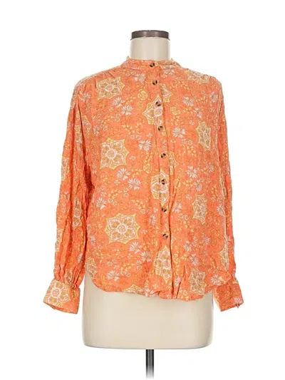 Pre-owned Billabong Long Sleeve Blouse In Orange