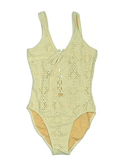 Pre-owned Newport News One Piece Swimsuit In Yellow