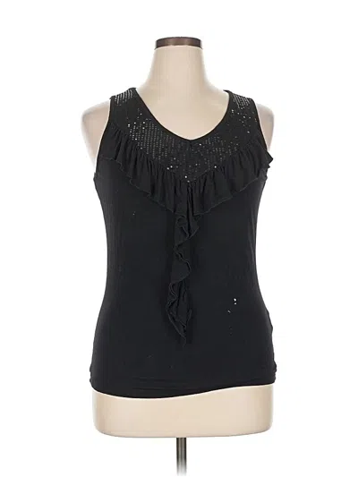 Pre-owned Vila Milano Tank Top Black Halter Neckline Tops