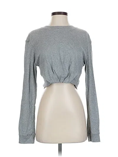 Pre-owned Rta Long Sleeve T-shirt In Gray