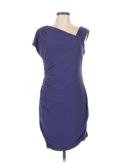Pre-owned Abs Allen Schwartz Cocktail Dress In Purple