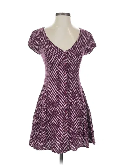 Pre-owned Band Of Gypsies Casual Dress In Purple