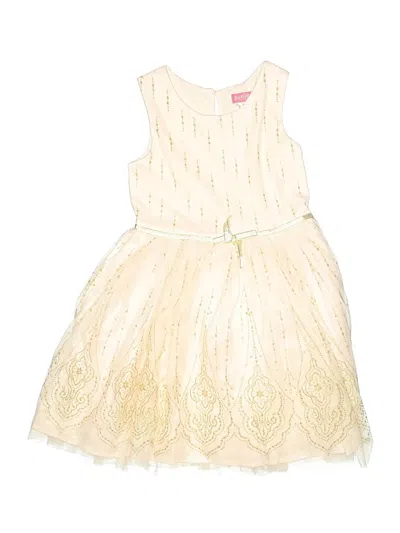 Pre-owned Zunie Kids' Dress In Gold