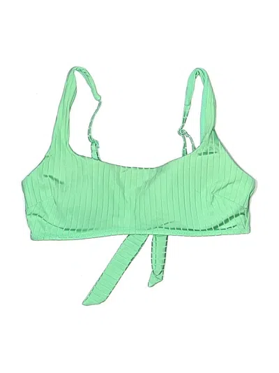 Pre-owned Aerie Swimsuit Top Green Swimwear