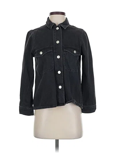 Pre-owned Madewell Denim Jacket In Black