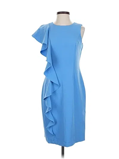 Pre-owned Roz & Ali Cocktail Dress In Blue