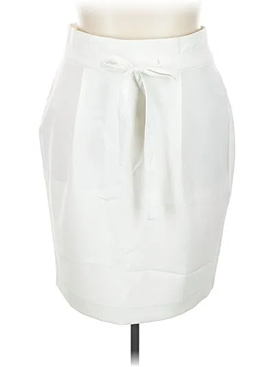 Pre-owned Liz Claiborne Formal Skirt In White