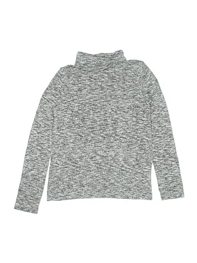 Pre-owned Crewcuts Kids' Long Sleeve Turtleneck In Gray