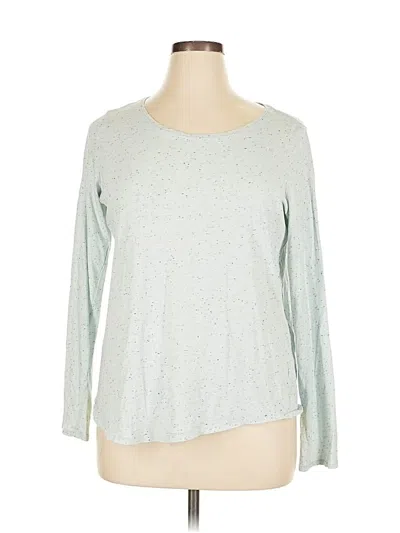 Pre-owned Sonoma Goods For Life Long Sleeve Top Gray Crew Neck Tops