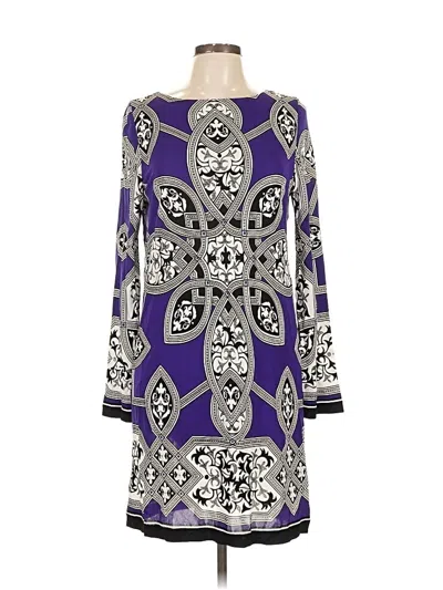 Pre-owned Nicole Miller Casual Dress In Purple