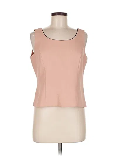 Pre-owned Kasper Sleeveless Top Pink Scoop Neck Tops