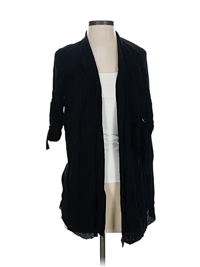 Pre-owned Talbots Cardigan Sweater In Black