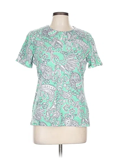 Pre-owned Talbots Short Sleeve T-shirt In Green