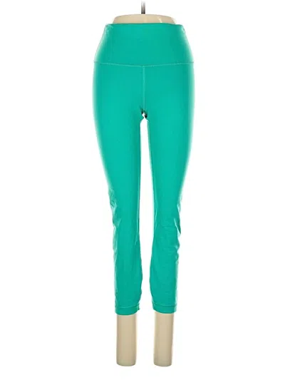 Pre-owned Lululemon Athletica Active Pants In Green