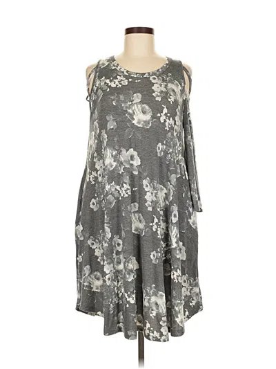 Pre-owned Oddi Casual Dress In Gray