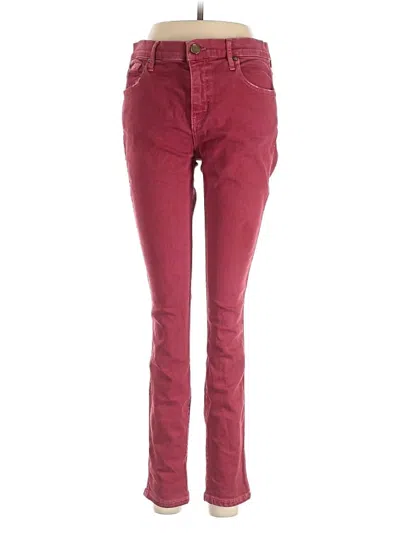 Pre-owned The Great Casual Pants In Burgundy