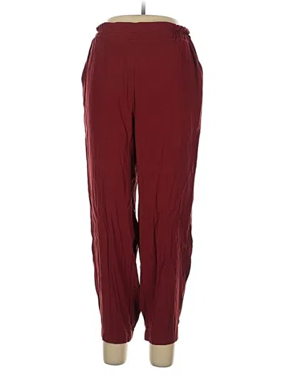 Pre-owned Universal Standard Casual Pants In Burgundy