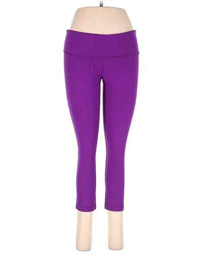 Pre-owned Lululemon Athletica Active Pants In Purple