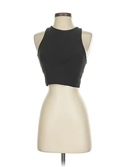 Pre-owned Athleta Tank Top Black Halter Neckline Tops