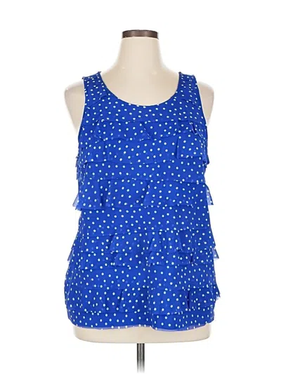 Pre-owned Elle Sleeveless Blouse In Blue